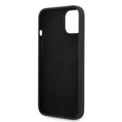   Guess Apple iPhone 14 Plus (6.7) Liquid Silicone Metal Logo hátlapvédő tok fekete (GUHCP14MSLSMK)