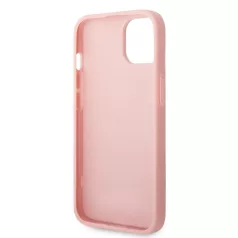   Guess Apple iPhone 14 Plus (6.7) PC/TPU Glitter Flakes Metal Logo hátlapvédő tok pink (GUHCP14MHGGSHP)