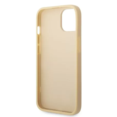 Guess Apple iPhone 14 Pro Max (6.7) PC/TPU Glitter Flakes Metal Logo hátlapvédő tok arany (GUHCP14XHGGSHD)