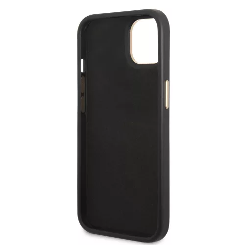 Guess Apple iPhone 14 (6.1) PC/TPU 4G Metal Camera Outline hátlapvédő tok fekete (GUHCP14SHG4SHK)