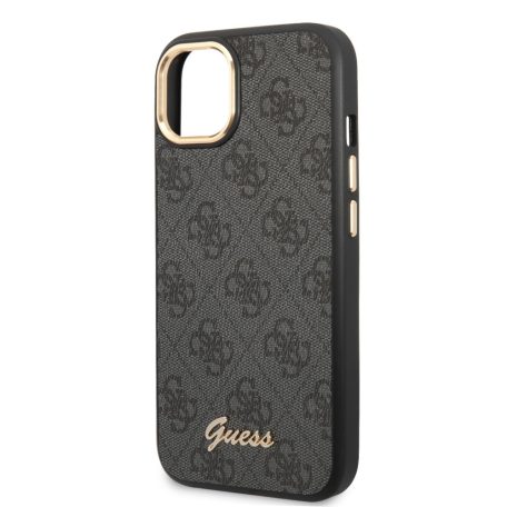 Guess Apple iPhone 14 Plus (6.7) PC/TPU 4G Metal Camera Outline hátlapvédő tok fekete (GUHCP14MHG4SHK)