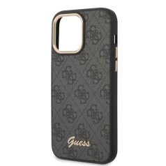   Guess Apple iPhone 14 Pro (6.1) PC/TPU 4G Metal Camera Outline hátlapvédő tok fekete (GUHCP14LHG4SHK)