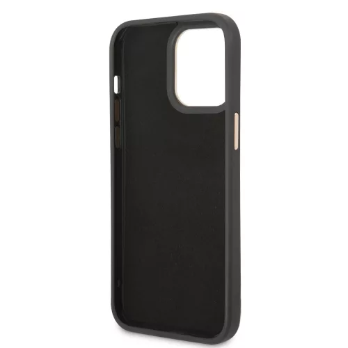 Guess Apple iPhone 14 Pro (6.1) PC/TPU 4G Metal Camera Outline hátlapvédő tok fekete (GUHCP14LHG4SHK)