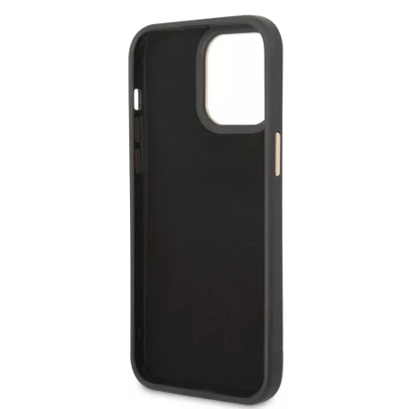 Guess Apple iPhone 14 Pro Max (6.7) PC/TPU 4G Metal Camera Outline hátlapvédő tok fekete (GUHCP14XHG4SHK)