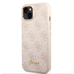   Guess Apple iPhone 14 Plus (6.7) PC/TPU 4G Metal Camera Outline hátlapvédő tok pink (GUHCP14MHG4SHP)