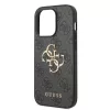 Guess Apple iPhone 14 (6.1) PU 4G Metal Logo hátlapvédő tok szürke (GUHCP14S4GMGGR)