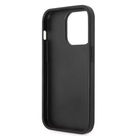 Guess Apple iPhone 14 (6.1) PU 4G Metal Logo hátlapvédő tok szürke (GUHCP14S4GMGGR)
