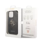 Guess Apple iPhone 14 (6.1) PU 4G Metal Logo hátlapvédő tok szürke (GUHCP14S4GMGGR)