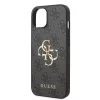 Guess Apple iPhone 14 Pro Max (6.7) Metal Logo hátlapvédő tok szürke (GUHCP14X4GMGGR)