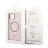 Guess Apple iPhone 14 (6.1) Translucent MagSafe hátlapvédő tok pink (GUHMP14SHTCMP)