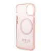 Guess Apple iPhone 14 Plus (6.7) Translucent MagSafe hátlapvédő tok pink (GUHMP14MHTCMP)