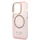 Guess Apple iPhone 14 Pro (6.1) Translucent MagSafe hátlapvédő tok pink (GUHMP14LHTCMP)