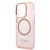 Guess Apple iPhone 14 Pro (6.1) Translucent MagSafe hátlapvédő tok pink (GUHMP14LHTCMP)
