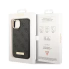 Guess Apple iPhone 14 (6.1) PU 4G MagSafe hátlapvédő tok fekete (GUHMP14SU4GPRK)