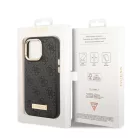 Guess Apple iPhone 14 Pro (6.1) PU 4G MagSafe hátlapvédő tok fekete (GUHMP14LU4GPRK)