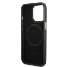 Guess Apple iPhone 14 Pro Max (6.7) PU 4G MagSafe hátlapvédő tok fekete (GUHMP14XU4GPRK)