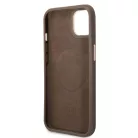 Guess Apple iPhone 14 (6.1) PU 4G MagSafe hátlapvédő tok barna (GUHMP14SU4GPRW)