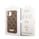 Guess Apple iPhone 14 (6.1) PU 4G MagSafe hátlapvédő tok barna (GUHMP14SU4GPRW)