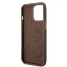 Guess Apple iPhone 14 Pro (6.1) PU 4G MagSafe hátlapvédő tok barna (GUHMP14LU4GPRW)