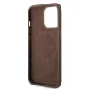 Guess Apple iPhone 14 Pro Max (6.7) PU 4G MagSafe hátlapvédő tok barna (GUHMP14XU4GPRW)