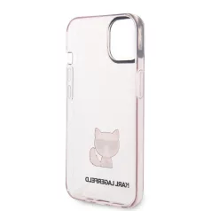   Karl Lagerfeld Choupette Logo Apple iPhone 14 (6.1) hátlapvédő tok pink (KLHCP14SCTTRI)