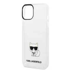   Karl Lagerfeld Choupette Logo Apple iPhone 14 Plus (6.7) hátlapvédő tok átlátszó (KLHCP14MCTTR)
