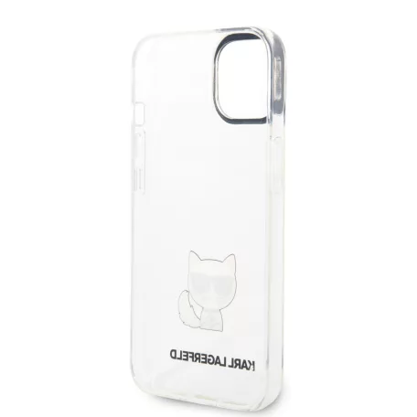 Karl Lagerfeld Choupette Logo Apple iPhone 14 Plus (6.7) hátlapvédő tok átlátszó (KLHCP14MCTTR)