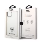 Karl Lagerfeld Choupette Logo Apple iPhone 14 Plus (6.7) hátlapvédő tok átlátszó (KLHCP14MCTTR)