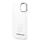 Karl Lagerfeld Choupette Logo Apple iPhone 14 Pro Max (6.7) hátlapvédő tok átlátszó (KLHCP14XCTTR)
