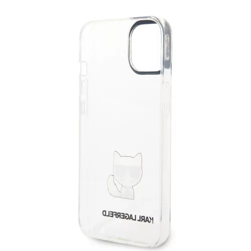 Karl Lagerfeld Choupette Logo Apple iPhone 14 Pro Max (6.7) hátlapvédő tok átlátszó (KLHCP14XCTTR)