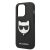 Karl Lagerfeld PU Saffiano Choupette Head Apple iPhone 14 Pro (6.1) hátlapvédő tok fekete (KLHCP14LSAPCHK)
