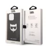 Karl Lagerfeld PU Saffiano Choupette Head Apple iPhone 14 Pro Max (6.7) hátlapvédő tok fekete (KLHCP14XSAPCHK)