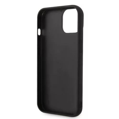 Karl Lagerfeld Quilted Puffy Metal Logo Apple iPhone 14 Pro (6.1) hátlapvédő tok fekete (KLHCP14LPSQAK)