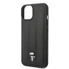 Karl Lagerfeld Quilted Puffy Ikonik Logo Apple iPhone 14 Pro (6.1) hátlapvédő tok fekete (KLHCP14LPSQPK)