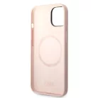 Karl Lagerfeld Liquid Silicone MagSafe Karl Head Apple iPhone 14 (6.1) hátlapvédő tok pink (KLHMP14SSLKHLP)