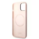 Karl Lagerfeld and Choupette MagSafe Liquid Silicone Apple iPhone 14 (6.1) hátlapvédő tok pink (KLHMCP14SSSKCI)
