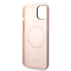   Karl Lagerfeld and Choupette MagSafe Liquid Silicone Apple iPhone 14 (6.1) hátlapvédő tok pink (KLHMCP14SSSKCI)
