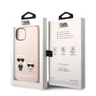 Karl Lagerfeld and Choupette MagSafe Liquid Silicone Apple iPhone 14 (6.1) hátlapvédő tok pink (KLHMCP14SSSKCI)