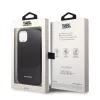 Karl Lagerfeld Saffiano Monogram Apple iPhone 14 (6.1) hátlapvédő tok fekete (KLHCP14SSAKLHPK)