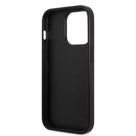 Karl Lagerfeld Saffiano Monogram Apple iPhone 14 Pro Max (6.7) hátlapvédő tok fekete (KLHCP14XSAKLHPK)