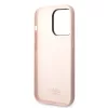 Karl Lagerfeld Liquid Silicone Karl Head Apple iPhone 14 Pro Max (6.7) hátlapvédő tok pink (KLHCP14XSLKHLP)