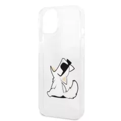   Karl Lagerfeld PC/TPU Choupette Eat Apple iPhone 14 (6.1) hátlapvédő tok átlátszó (KLHCP14SCFNRC)