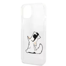   Karl Lagerfeld PC/TPU Choupette Eat Apple iPhone 14 (6.1) hátlapvédő tok átlátszó (KLHCP14SCFNRC)