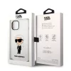 Karl Lagerfeld Liquid Silicone Ikonik NFT Apple iPhone 14 Plus (6.7) hátlapvédő tok fehér (KLHCP14MSNIKBCH)
