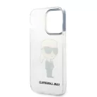 Karl Lagerfeld IML Ikonik NFT Apple iPhone 14 Pro (6.1) hátlapvédő tok átlátszó (KLHCP14LHNIKTCT)