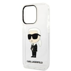   Karl Lagerfeld IML Ikonik NFT Apple iPhone 14 Pro Max (6.7) hátlapvédő tok átlátszó (KLHCP14XHNIKTCT)