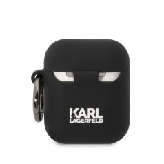  Karl Lagerfeld 3D Logo NFT Choupette Head Apple AirPods 1/2 szilikon tok fekete (KLA2RUNCHK)