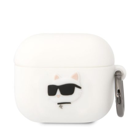 Karl Lagerfeld 3D Logo NFT Choupette Head Karl Head Apple Airpods 3 szilikon tok fehér (KLA3RUNCHH)