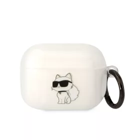   Karl Lagerfeld 3D Logo NFT Choupette TPU Apple Airpods Pro szilikon tok fehér (KLAPHNCHTCT)