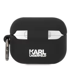   Karl Lagerfeld and Choupette Apple Airpods Pro szilikon tok fekete (KLACAPSILKCK)